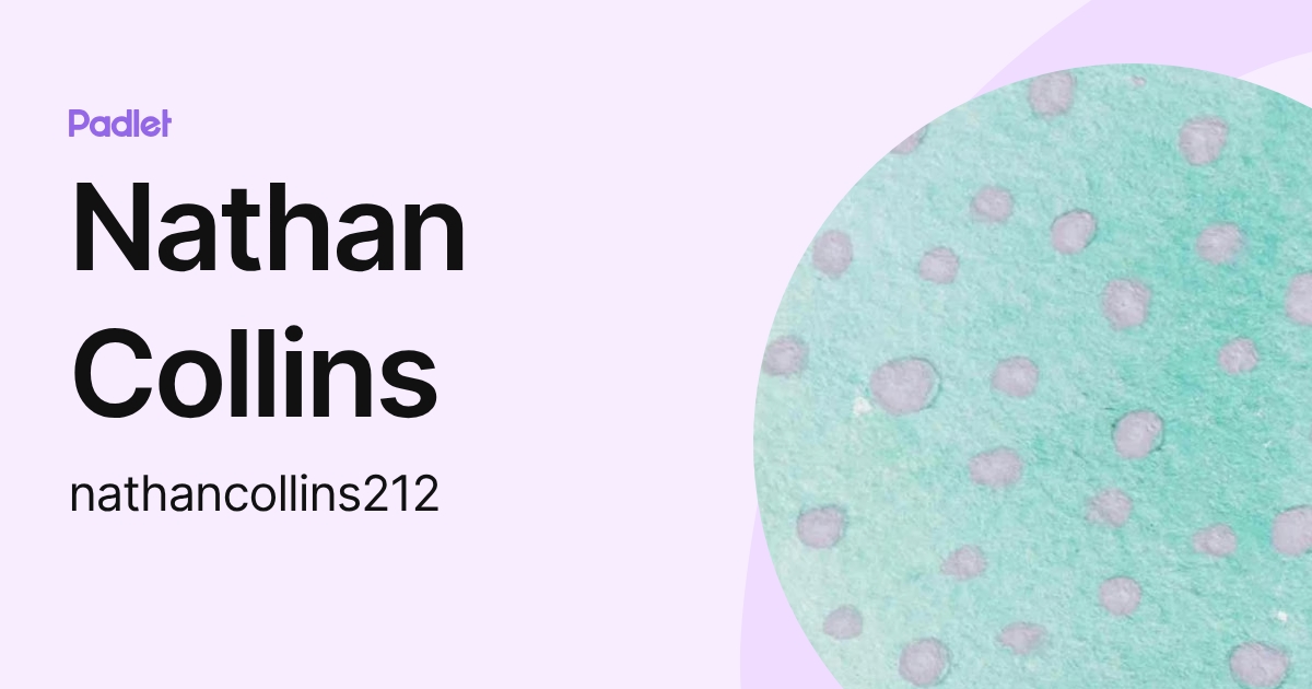 Nathan Collins (nathancollins212) profile | Padlet