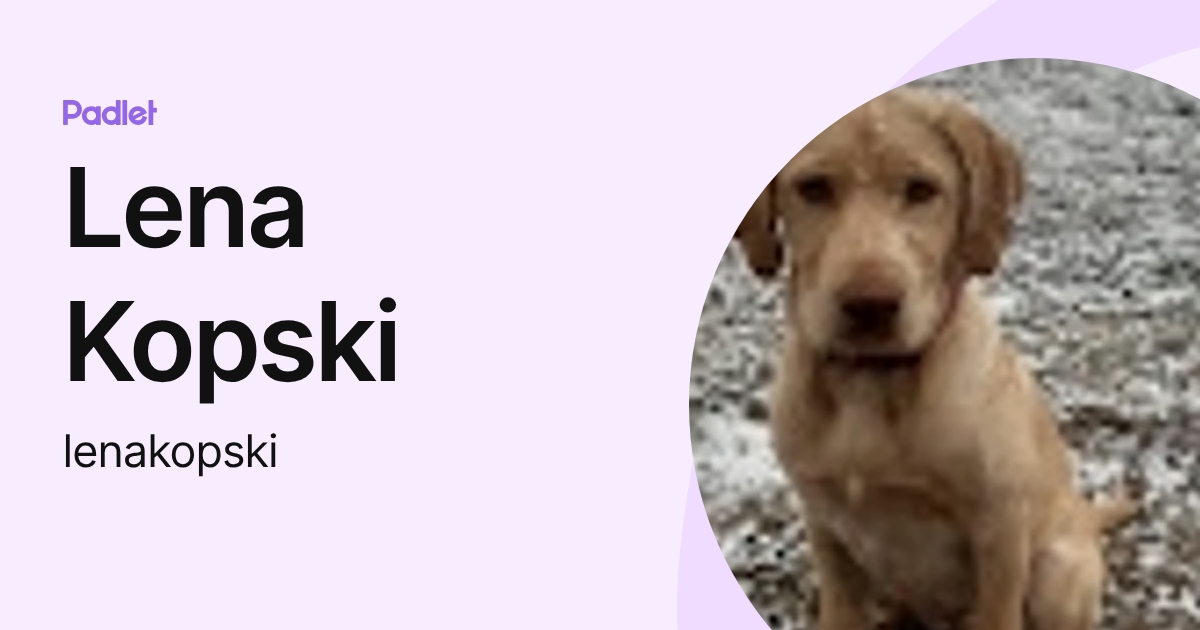 Lena Kopski (lenakopski) profile | Padlet