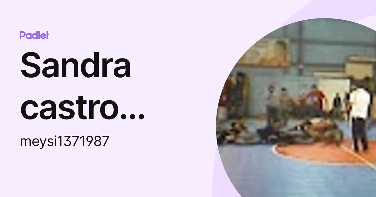 Sandra castro damian (meysi1371987) profile | Padlet