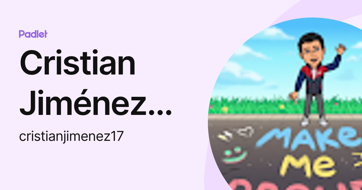 Cristian Jiménez López (cristianjimenez17) profile | Padlet