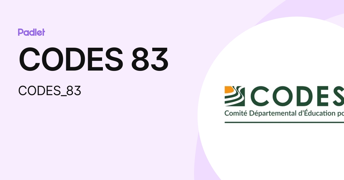 CODES 83 (CODES_83) profile | Padlet