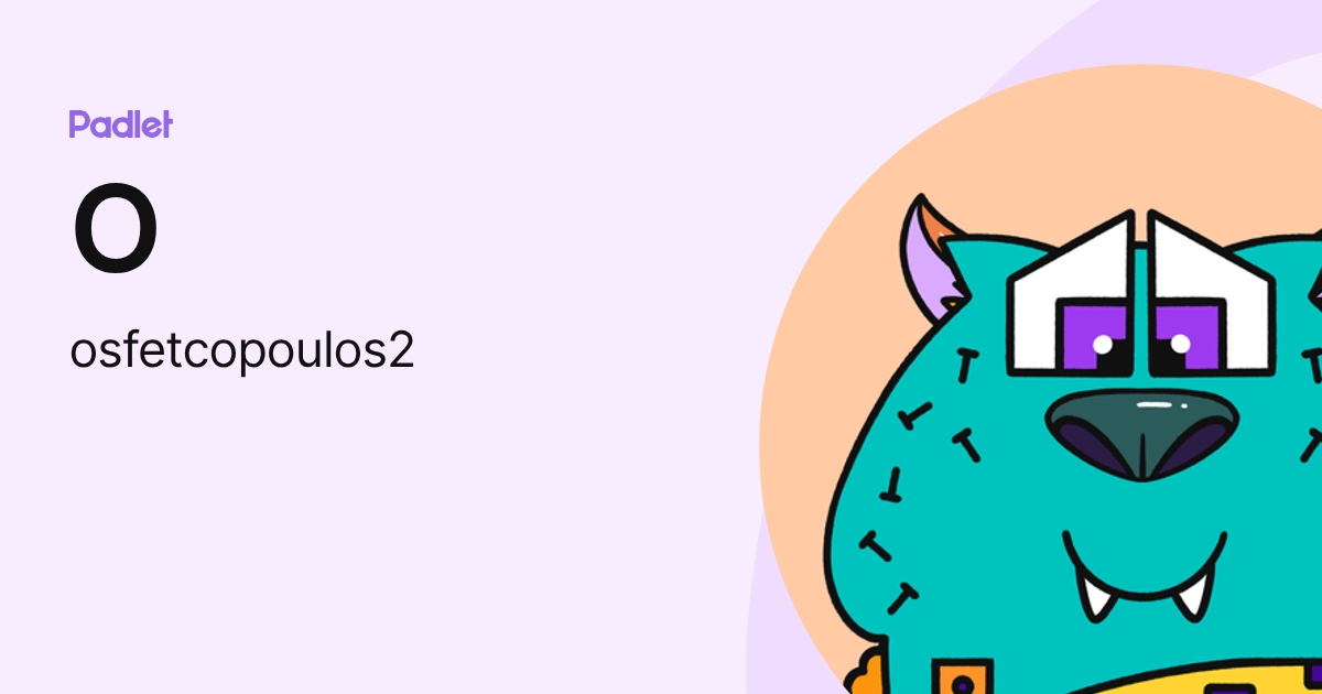 O (teaching1234) profile | Padlet