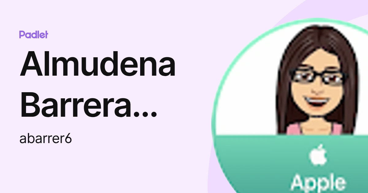 Almudena Barrera Barreto (abarrer6) profile | Padlet
