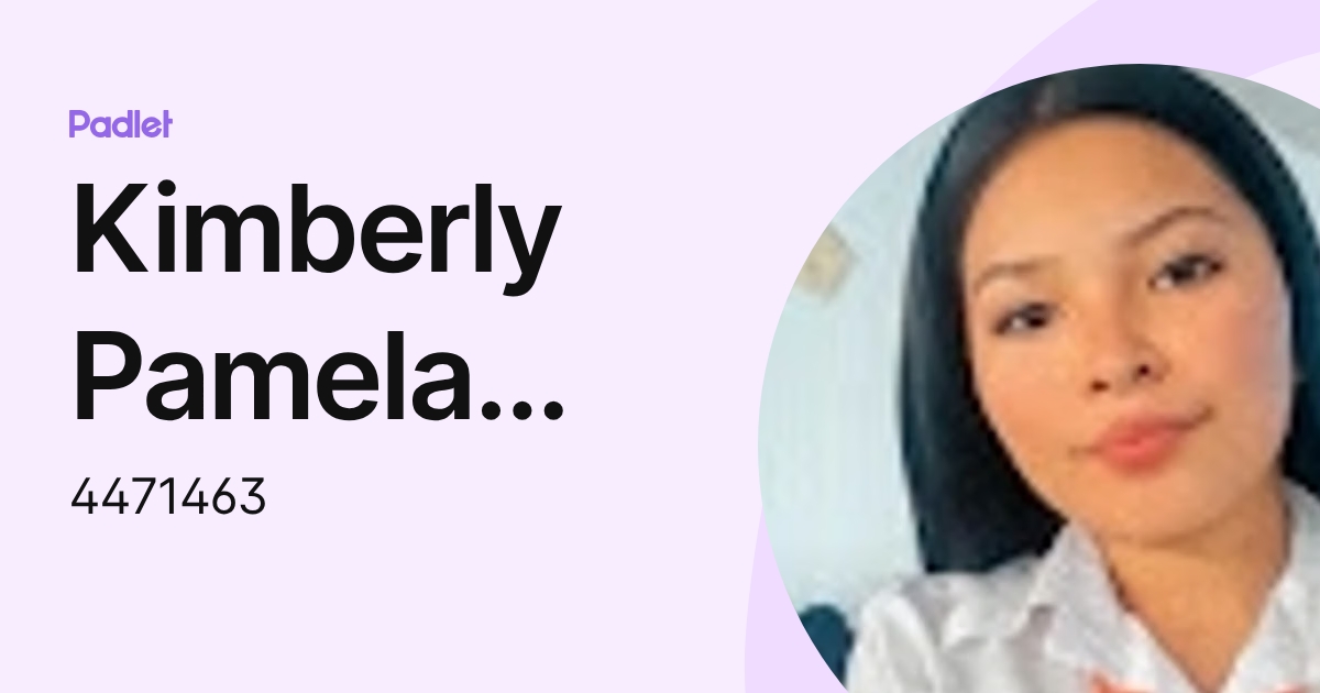 Kimberly Pamela Morataya López (4471463) profile | Padlet