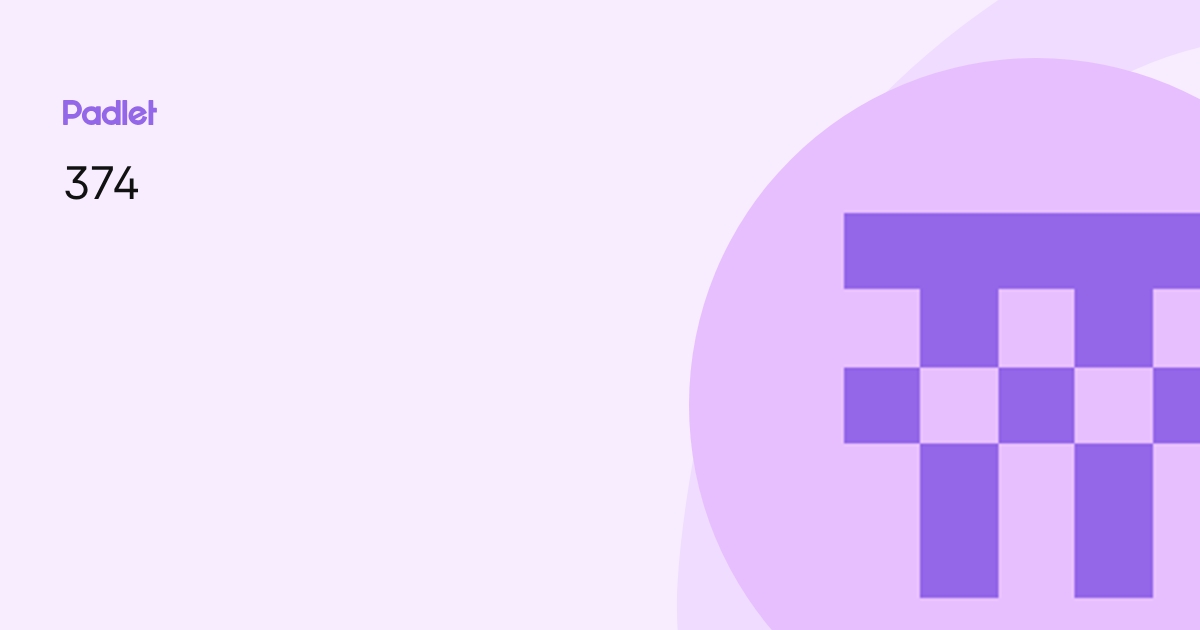 374 profile | Padlet
