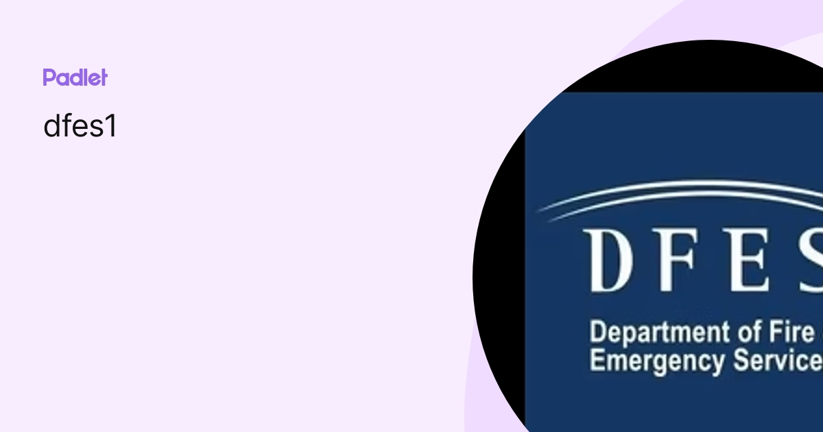 dfes profile | Padlet
