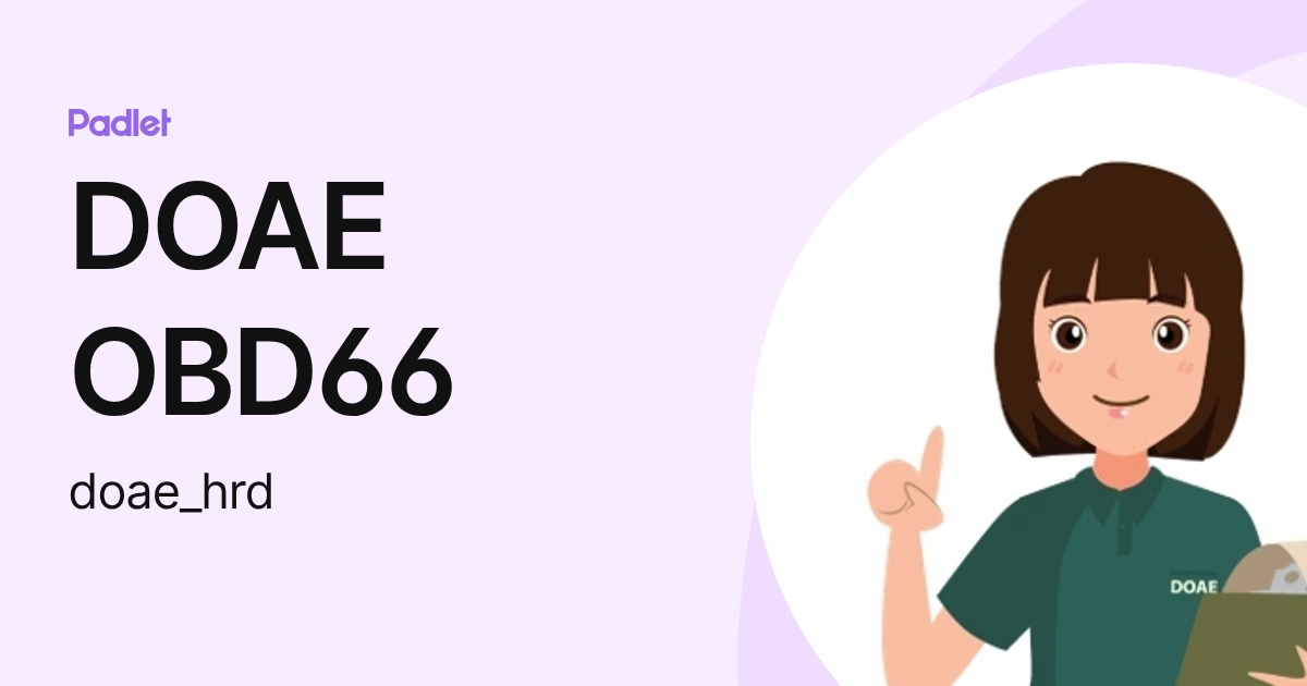 DOAE OBD66 (doae_hrd) profile | Padlet