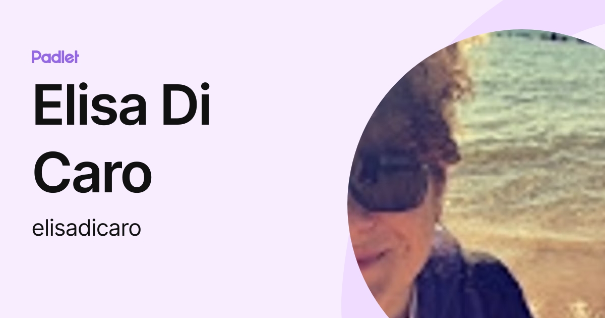 Elisa Di Caro (elisadicaro) profile | Padlet