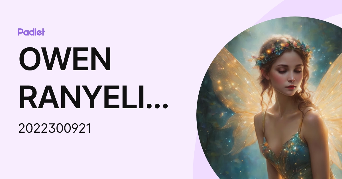 OWEN RANYELIS LUCIANO VALDEZ (2022300921) profile | Padlet