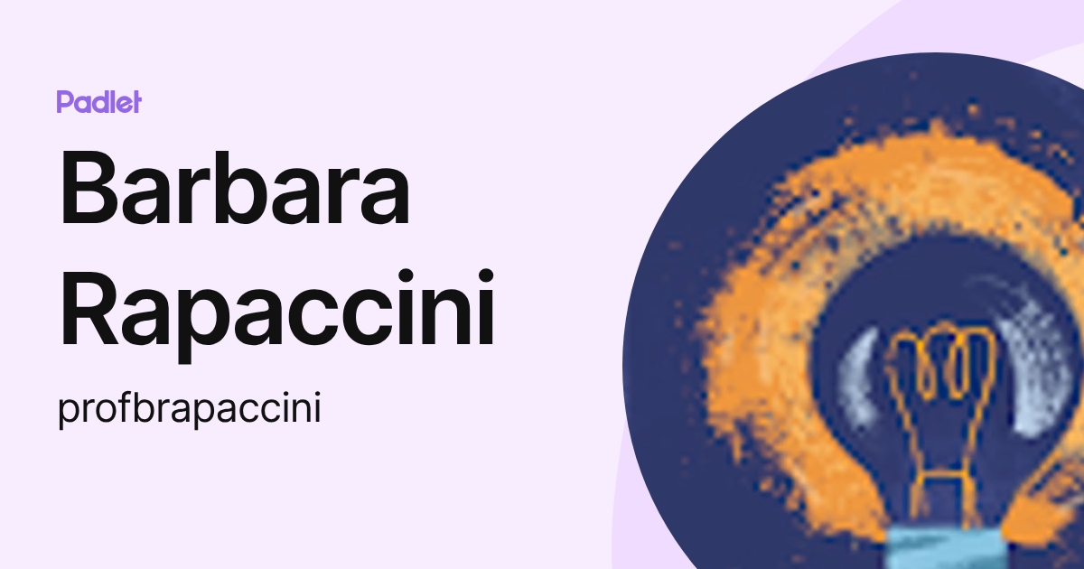 Barbara Rapaccini (profbrapaccini) profile | Padlet