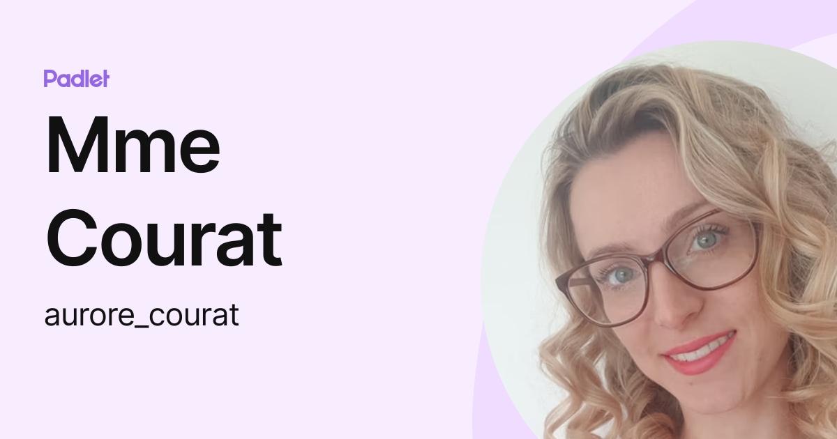 Mme Courat (aurore_courat) profile Padlet