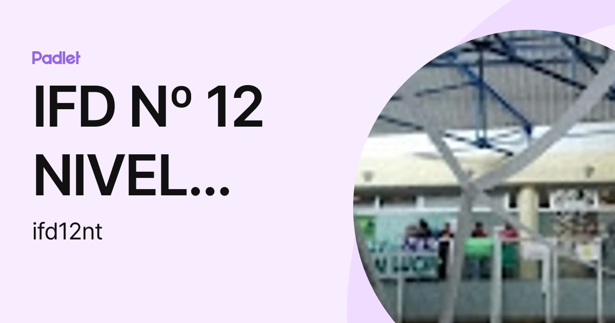 IFD Nº 12 NIVEL TERCIARIO (ifd12nt) perfil | Padlet