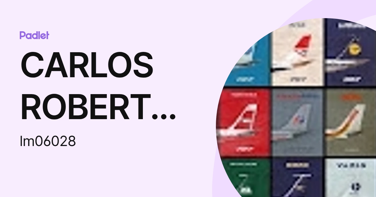 CARLOS ROBERTO LOPEZ MENDEZ (lm06028) profile | Padlet