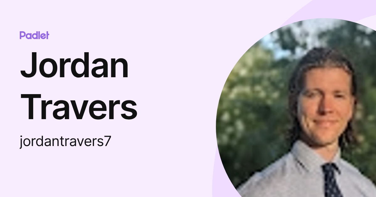 Jordan Travers (jordantravers7) profile | Padlet