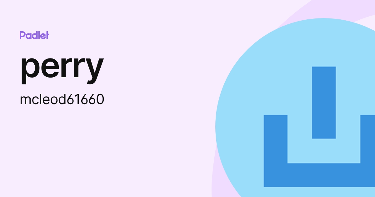 perry (mcleod61660) profile | Padlet