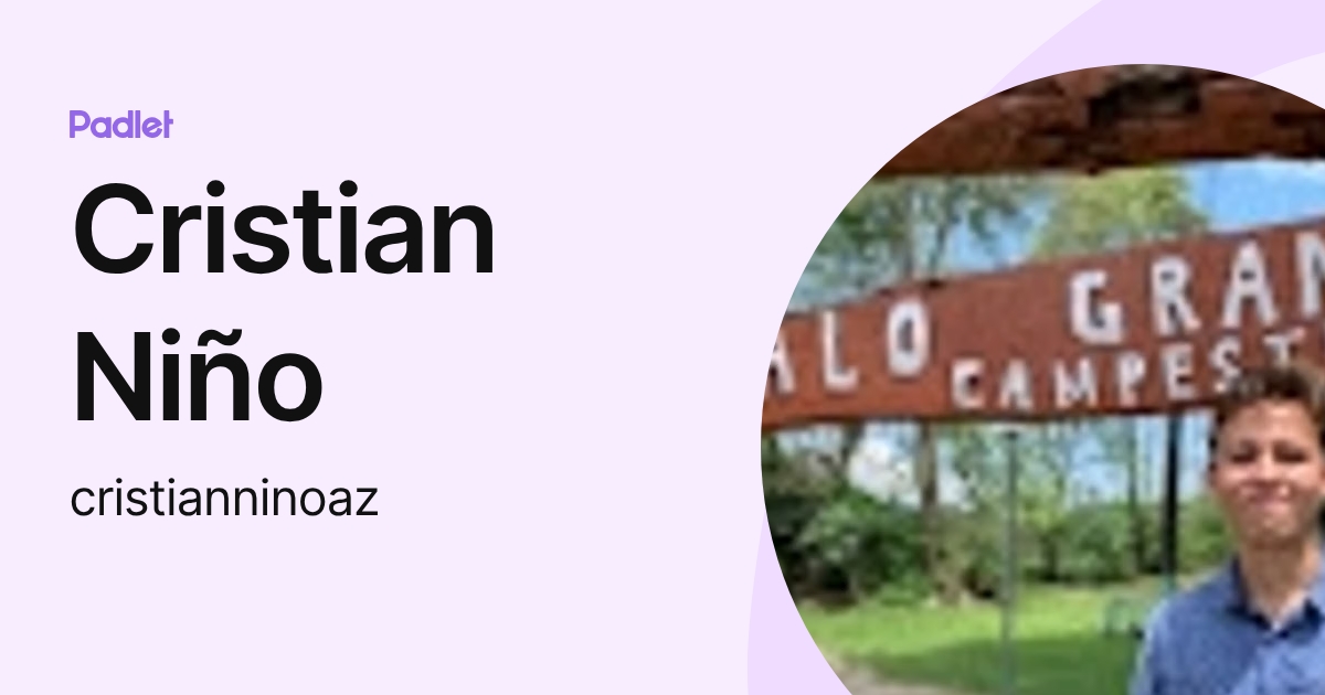 Cristian Niño (cristianninoaz) profile | Padlet
