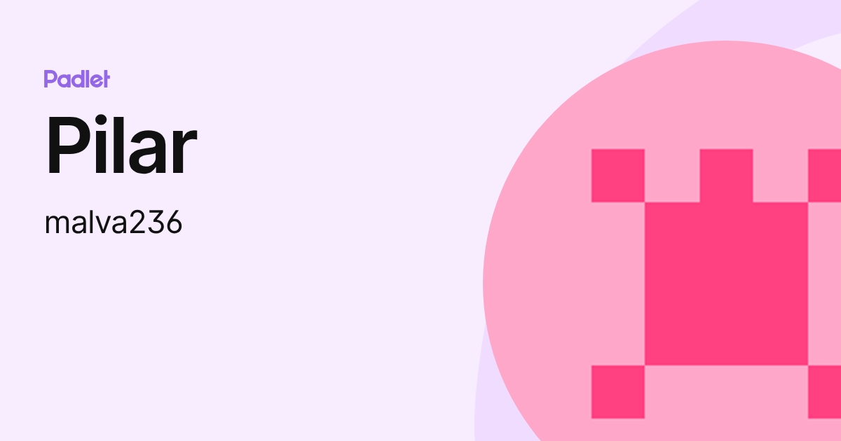 Pilar (malva236) profile | Padlet