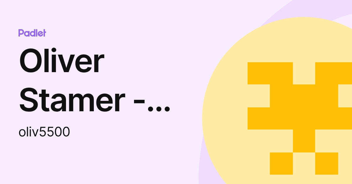 Oliver Stamer - 7A (oliv5500) profile | Padlet