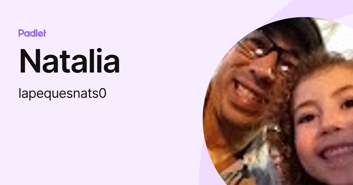 Natalia (lapequesnats0) profile | Padlet