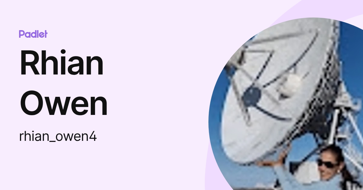 Rhian Owen (rhian_owen4) profile | Padlet