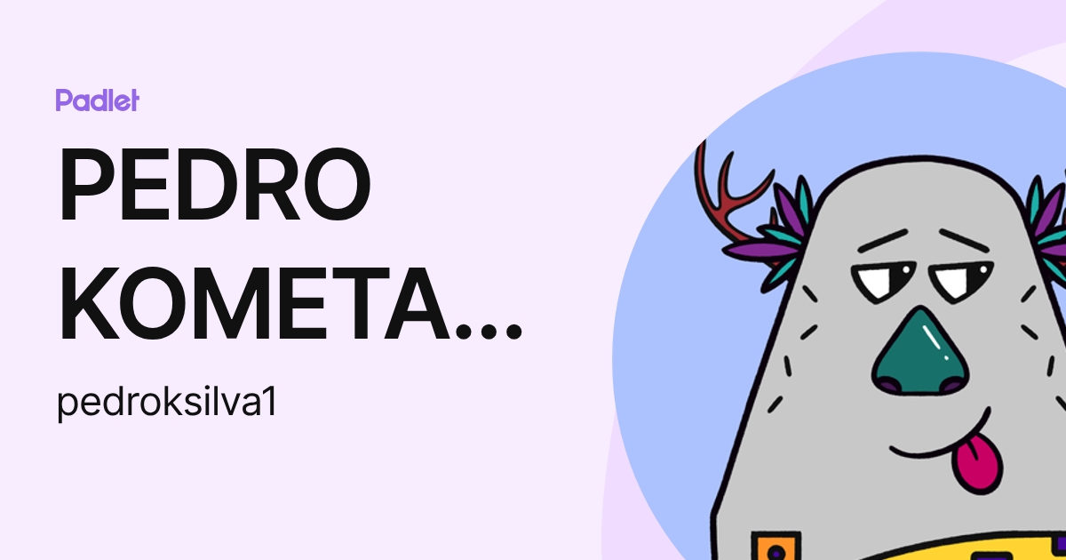 PEDRO KOMETANI SILVA (pedroksilva1) profile | Padlet
