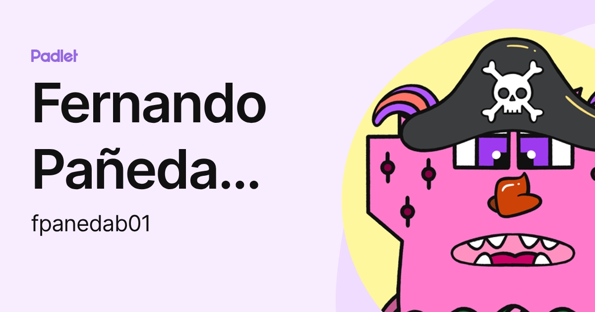 Fernando Pañeda Bolado (fpanedab01) profile | Padlet