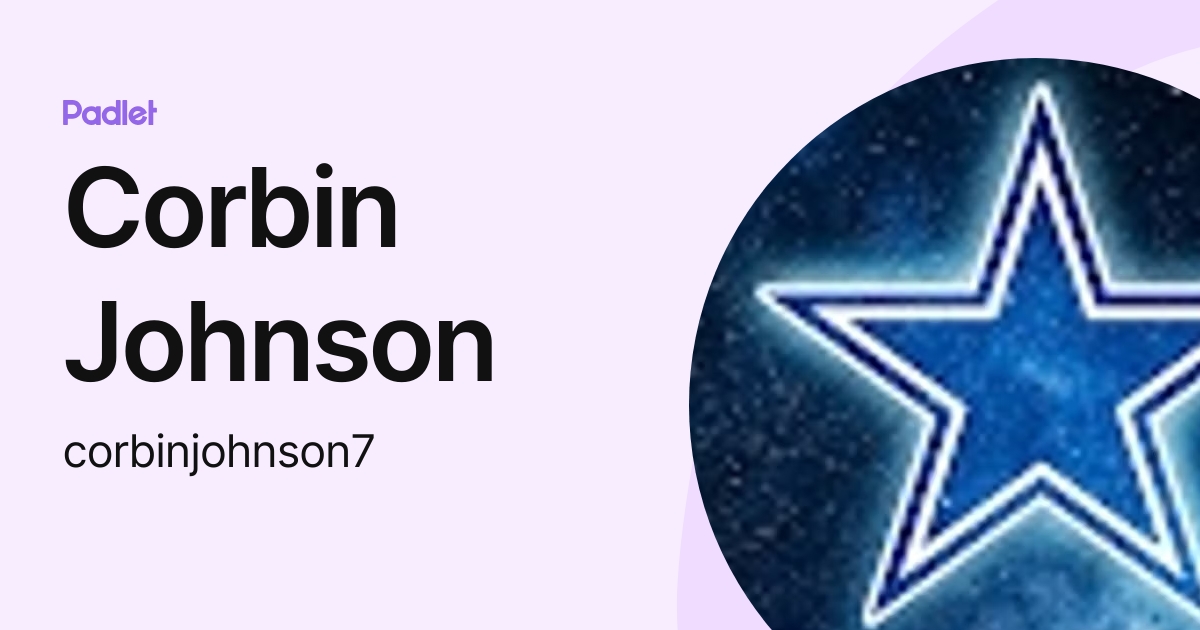 Corbin Johnson Corbinjohnson7 Profile Padlet