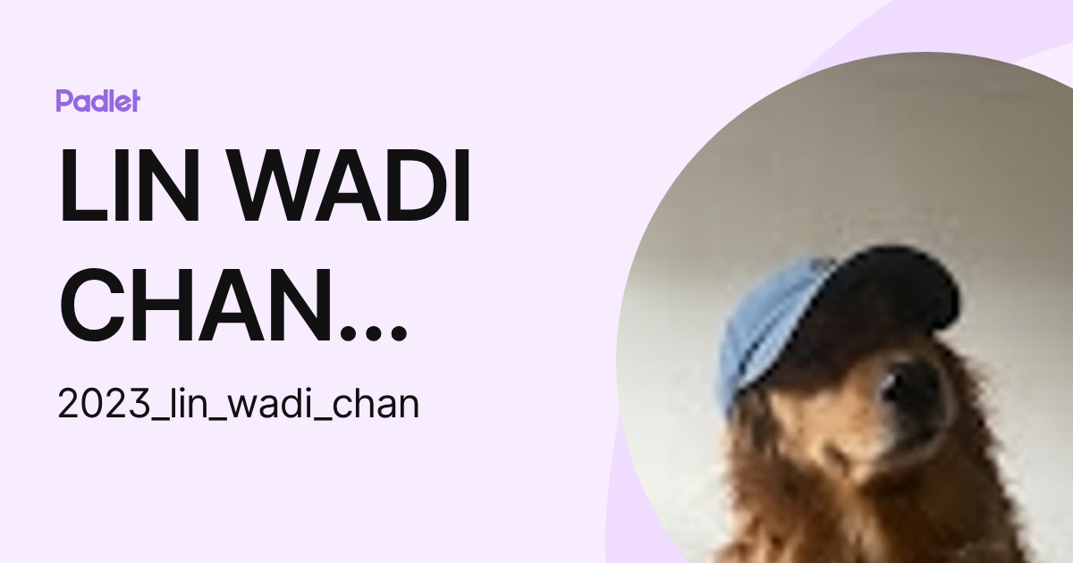 LIN WADI CHAN Student S1R4 (2023_lin_wadi_chan) profile | Padlet
