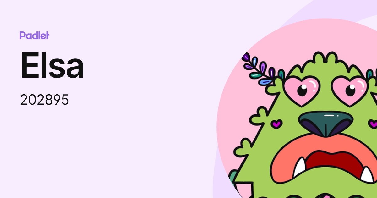 Elsa (202895) profile | Padlet