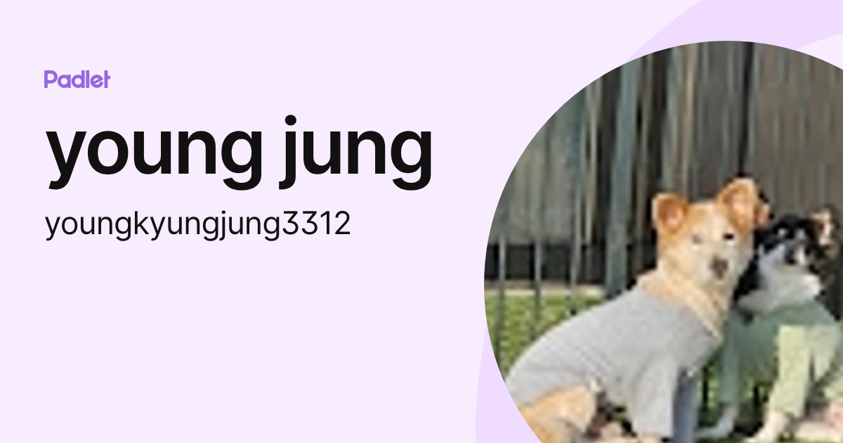 young jung (youngkyungjung3312) profile | Padlet