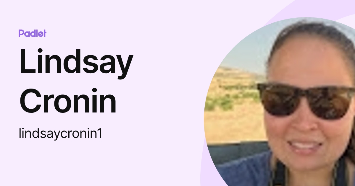 Lindsay Cronin (lindsaycronin1) profile | Padlet