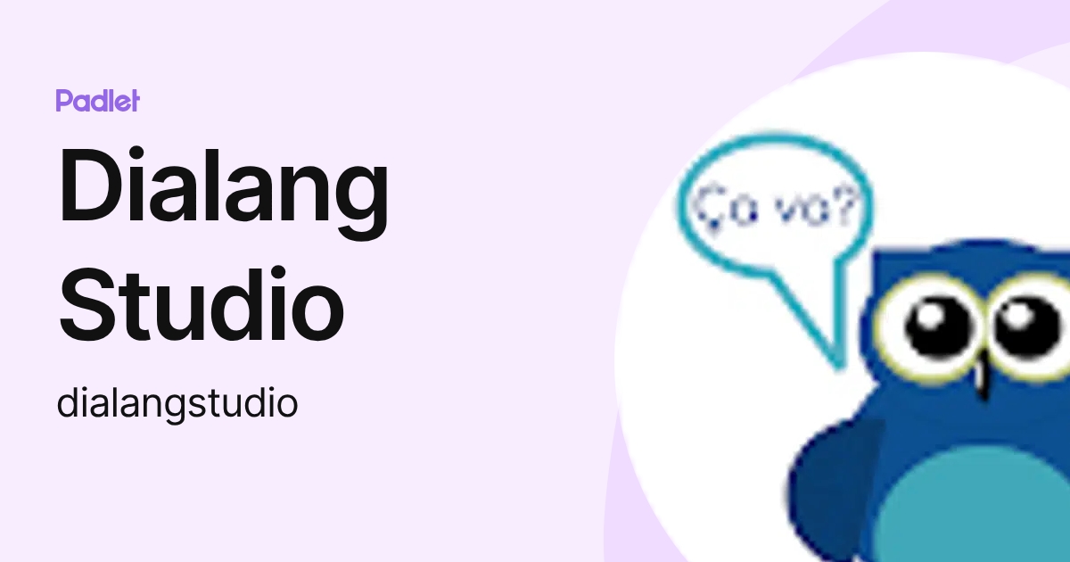 Dialang Studio (dialangstudio) profile | Padlet