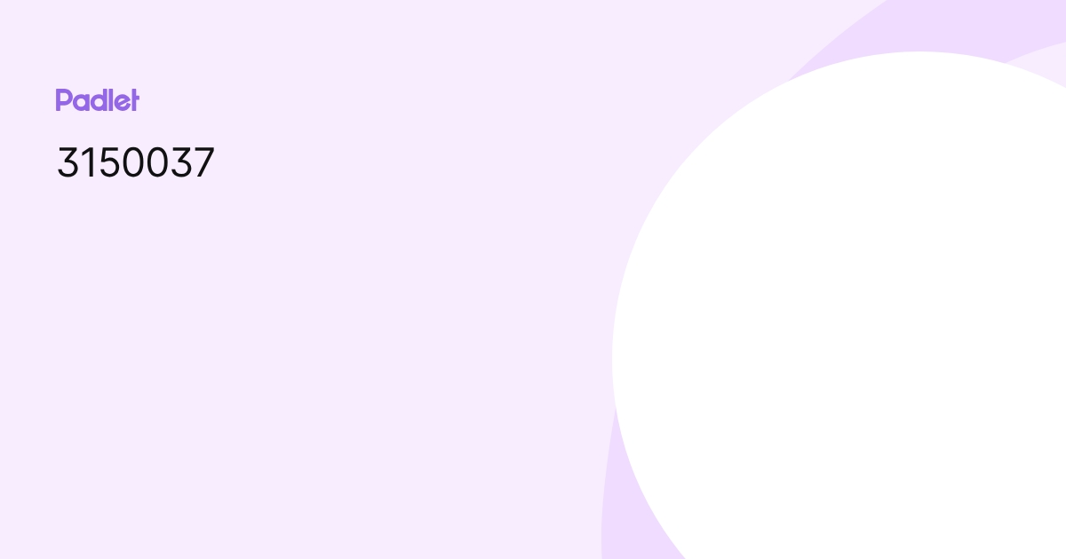 3150037 profile | Padlet