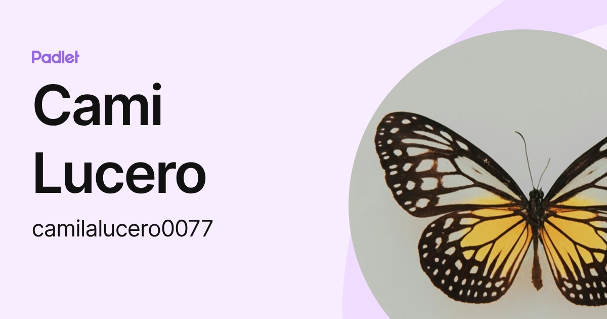 Cami Lucero (camilalucero0077) profile | Padlet