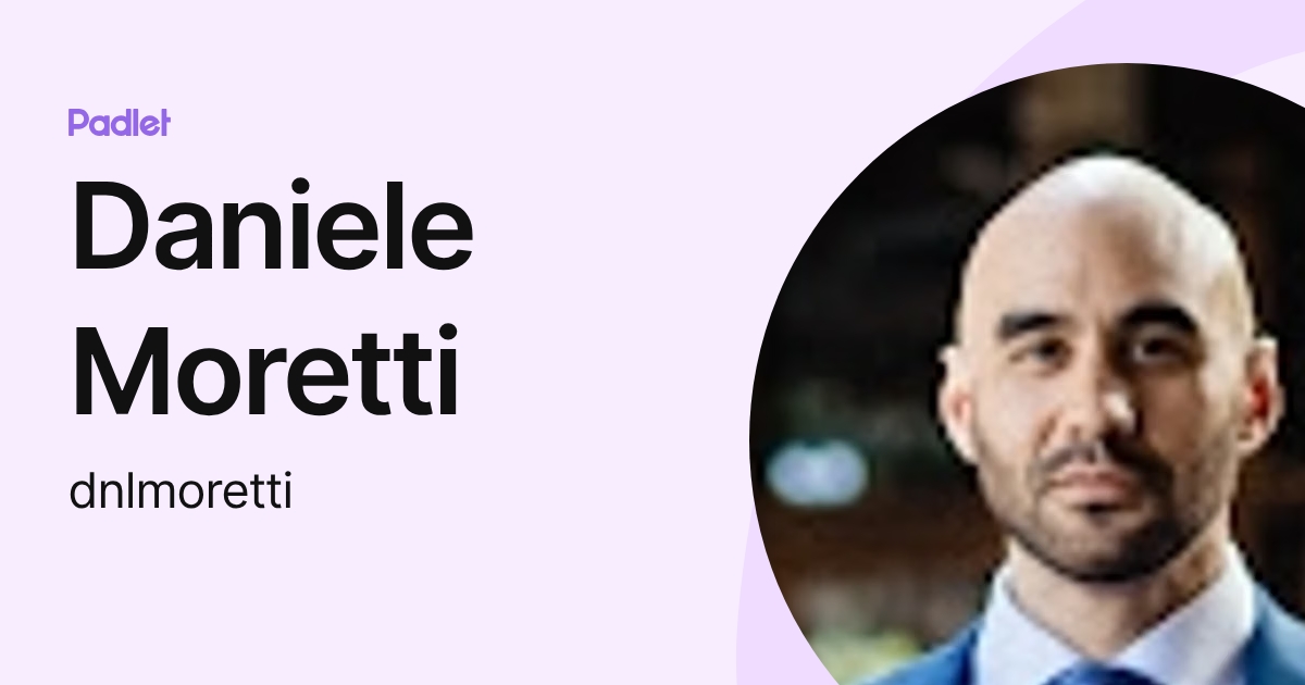 Daniele Moretti (dnlmoretti) profile | Padlet