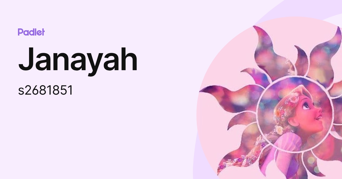 Janayah (s2681851) profile | Padlet