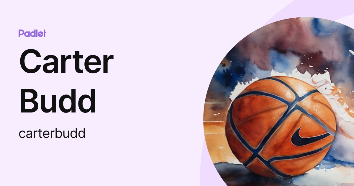 Carter Budd (carterbudd) profile | Padlet