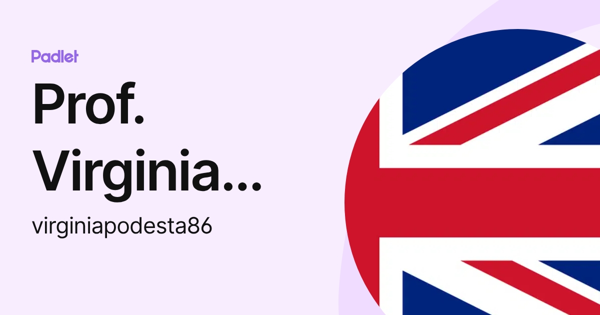 Prof. Virginia Podestà (virginiapodesta86) profile | Padlet