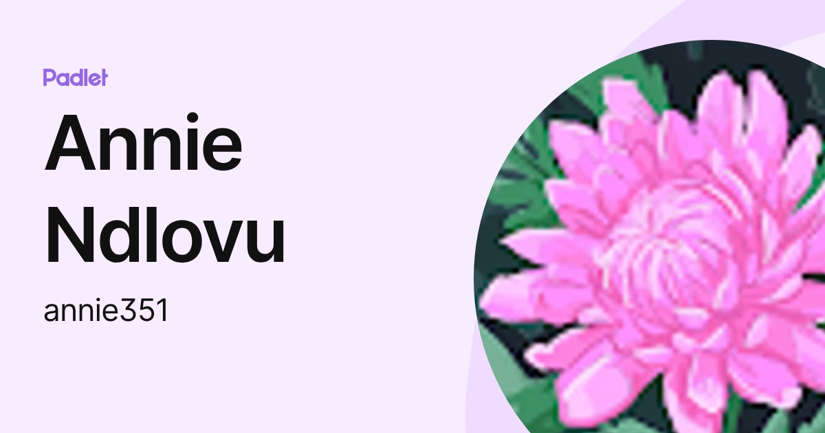 Annie Ndlovu (annie351) profile | Padlet
