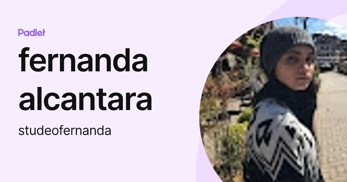 fernanda alcantara (studeofernanda) profile | Padlet