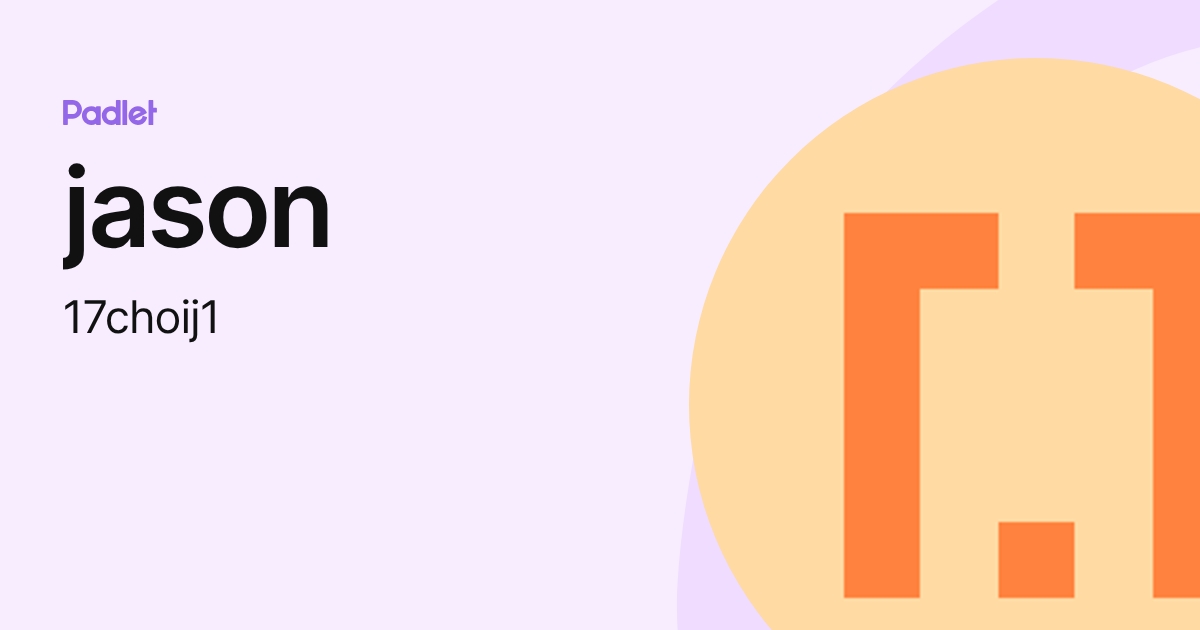 jason (17choij1) profile | Padlet