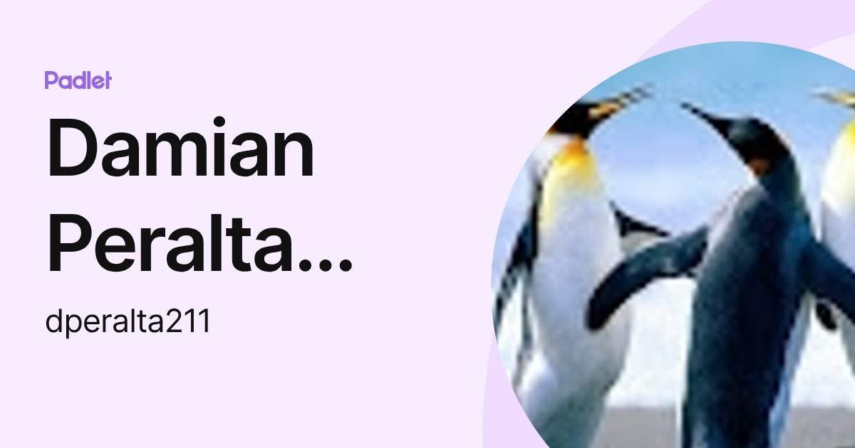 Damian Peralta Peralta (dperalta211) profile | Padlet