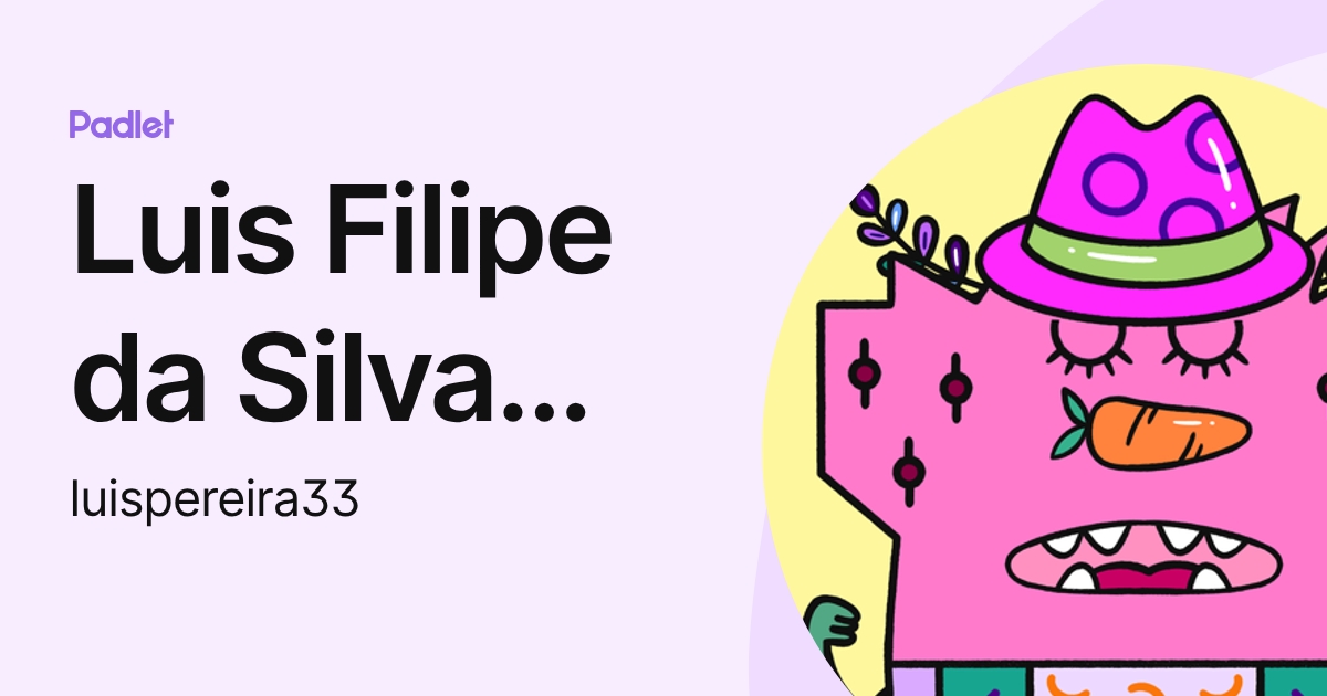 Luis Filipe da Silva Pereira (luispereira33) profile | Padlet