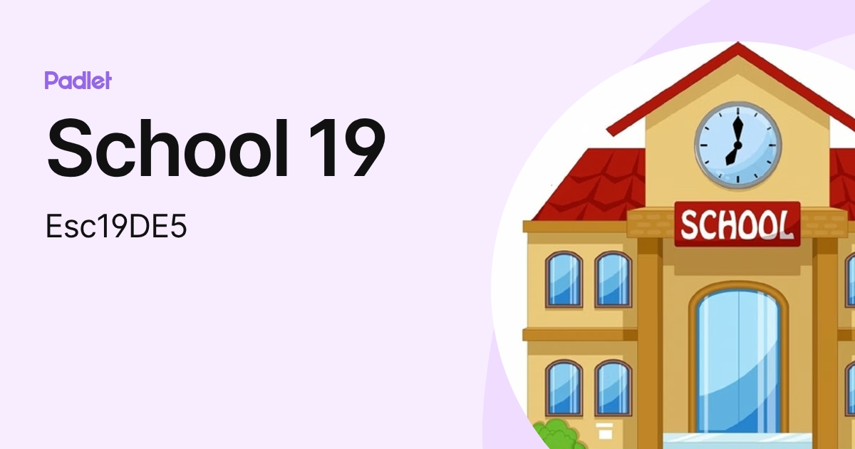 School 19 (Esc19DE5) profile Padlet