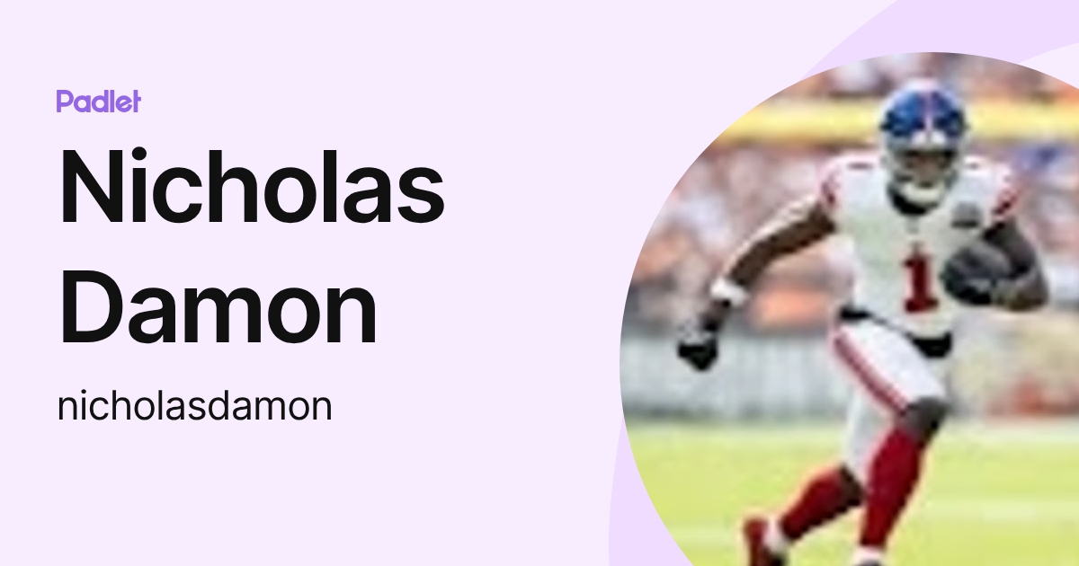 Nicholas Damon (nicholasdamon) profile | Padlet