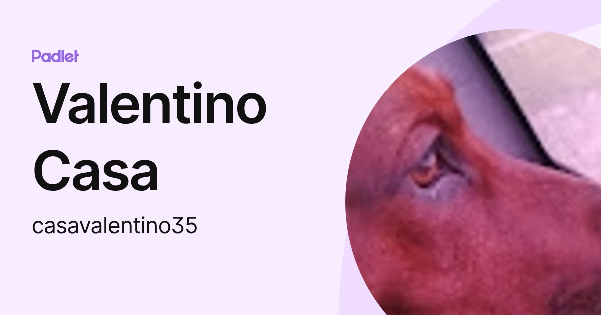Valentino Casa (casavalentino35) profile | Padlet