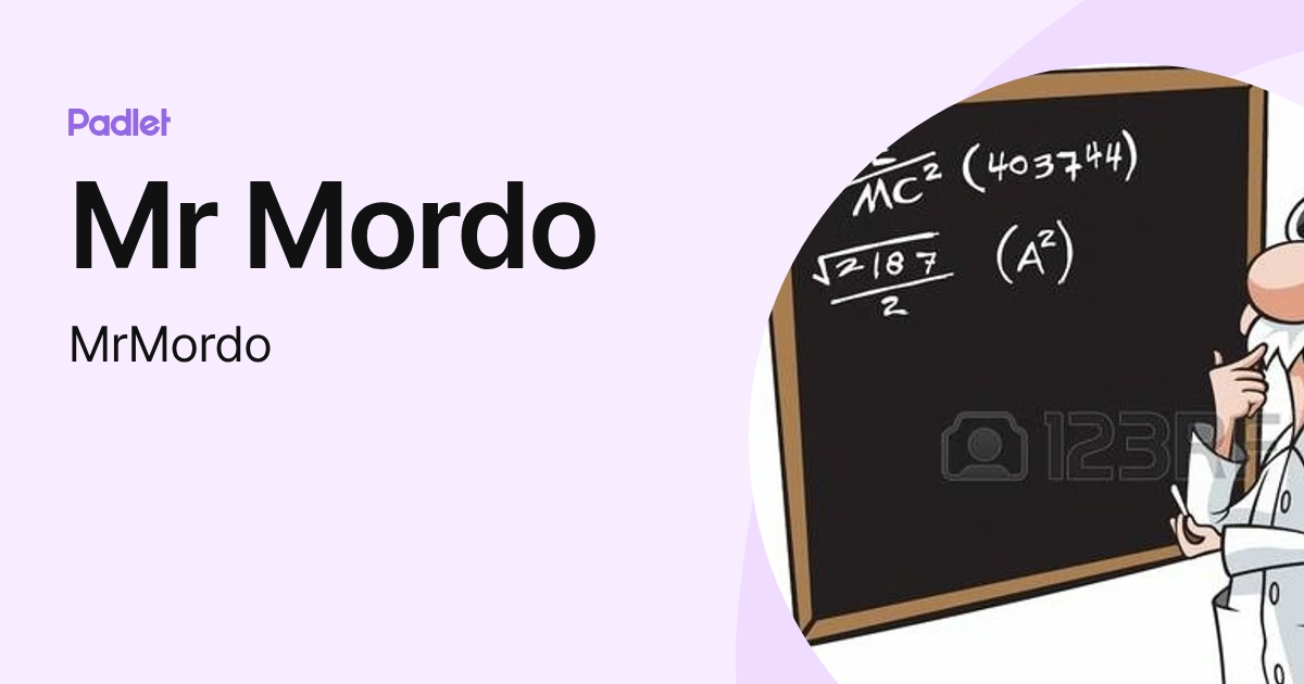 Mr Mordo (MrMordo) profile | Padlet