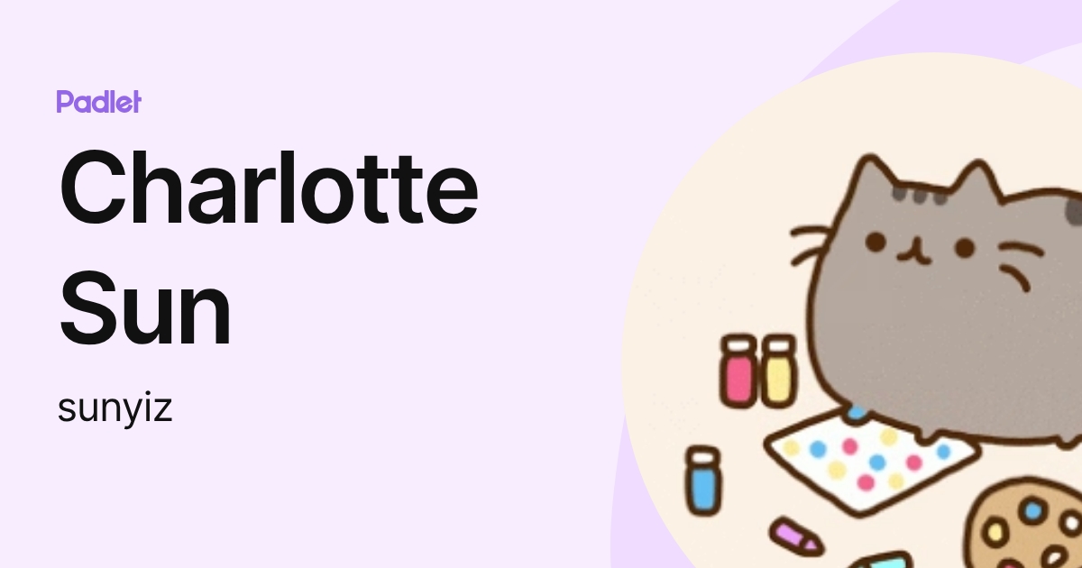Charlotte Sun (sunyiz) profile | Padlet