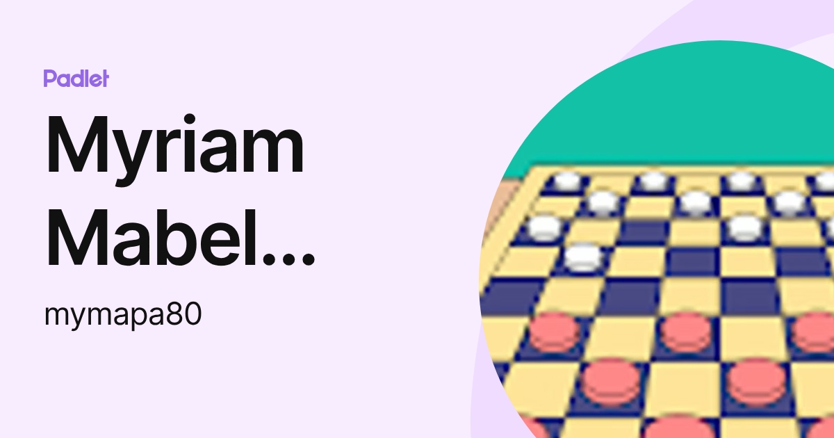 Myriam Mabel Morel (mymapa80) profile | Padlet