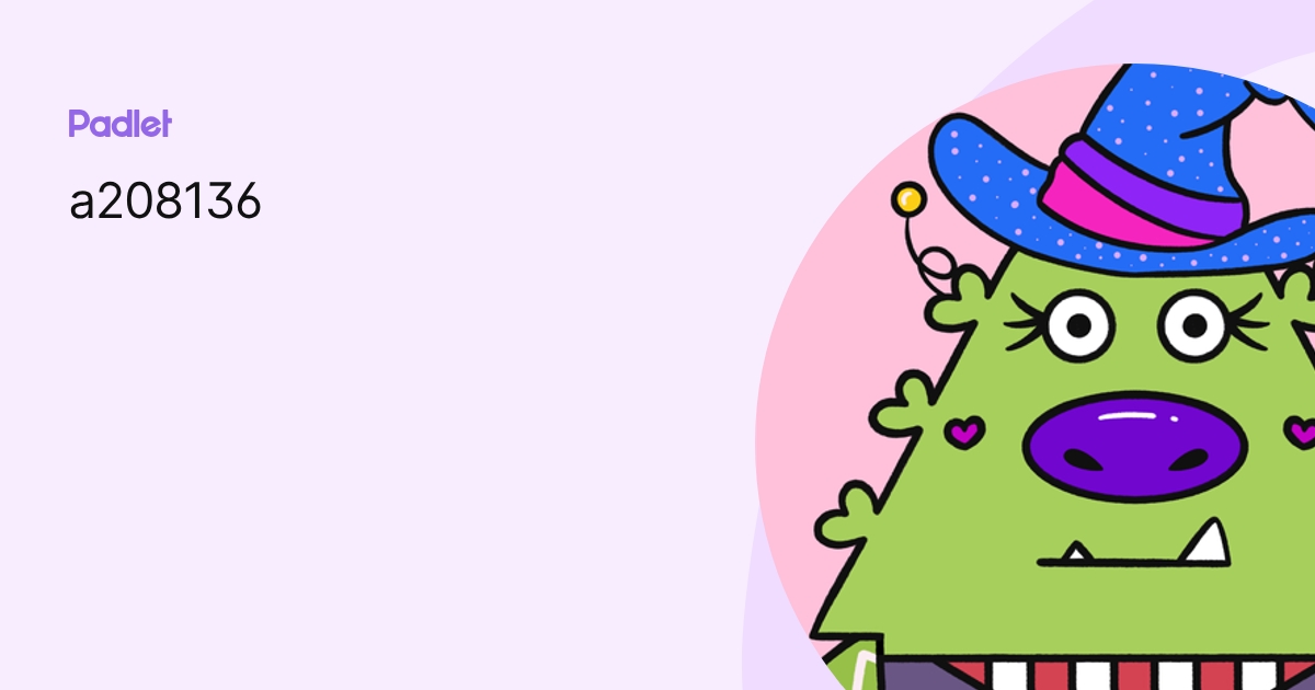 a208136 profile | Padlet